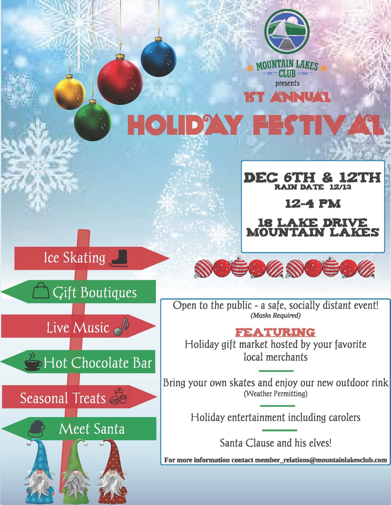 Mountain Lakes Club Holiday Festival